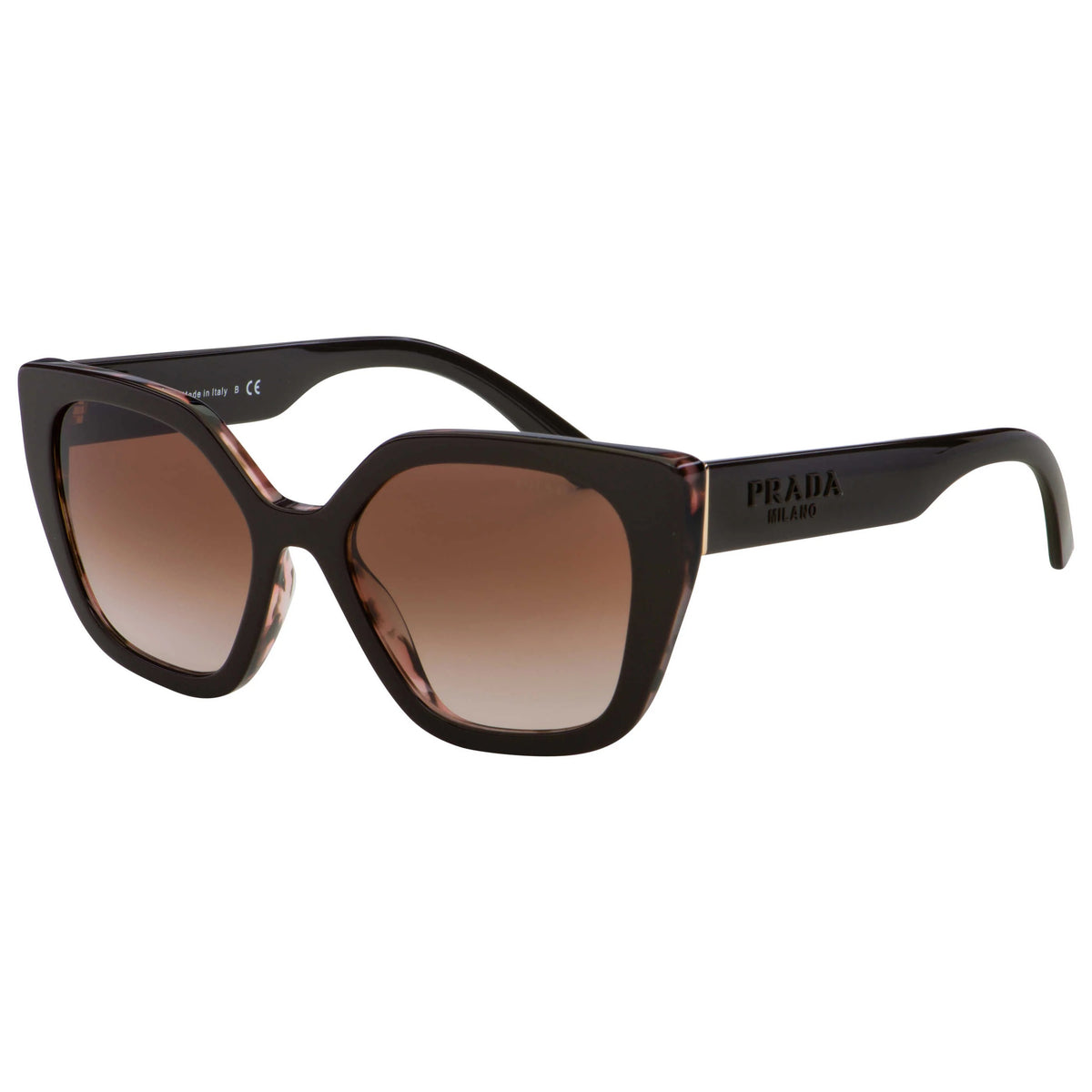 Prada Sunglasses PR24XS ROL0A6 52mm Brown Spotted Pink / Brown Gradient Lens
