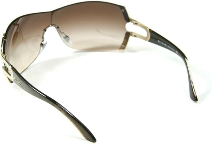 Bvlgari VINTAGE Sunglasses BV6038B 27813 35mm Pale Gold / Brown Gradient Lens