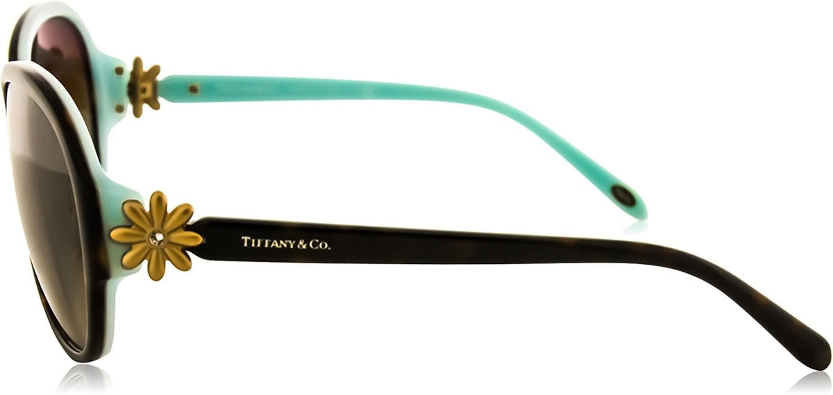 Tiffany &amp; Co Sunglasses TF4068B 8134/3B 58mm Havana / Brown Lens