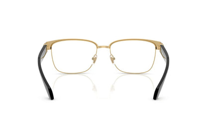 Versace VE1306 1436 Eyeglasses 57mm Matte Black Gold / Clear Demo Lens