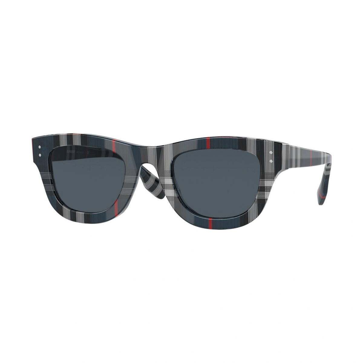 Burberry Sunglasses BE4352 394787 49mm Navy Check / Dark Grey Lens