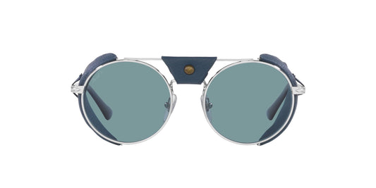 Persol Sunglasses PO2496SZ 1139P1 50mm Silver / Green Polar Lens
