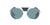 Persol Sunglasses PO2496SZ 1139P1 50mm Silver / Green Polar Lens