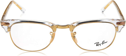 Ray-Ban RX5154 5762 Eyeglasses 53mm Transparent-Gold / Clear Demo Lens