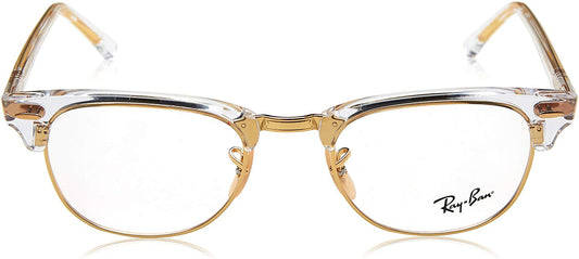 Ray-Ban RX5154 5762 Eyeglasses 53mm Transparent-Gold / Clear Demo Lens