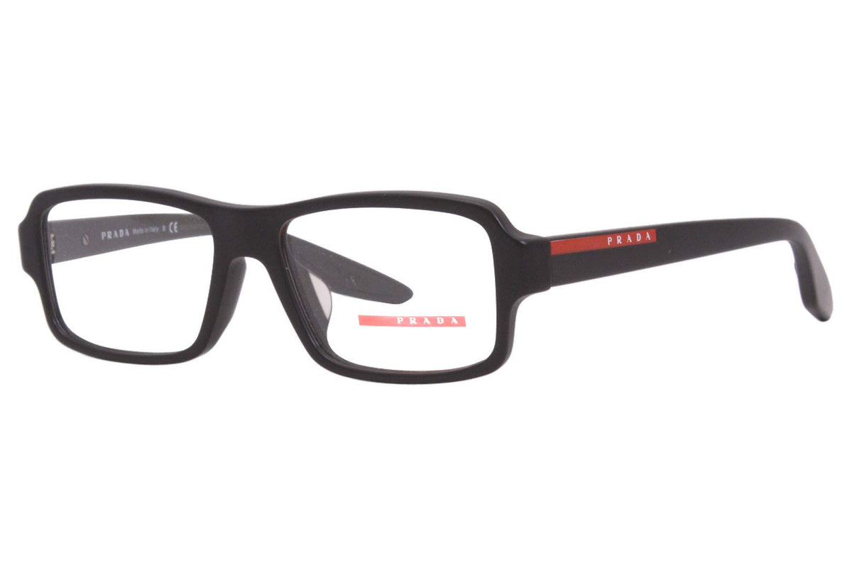 Prada Sport Eyeglasses PS01GVF 1B0101 53mm Matte Black / Demo Lens