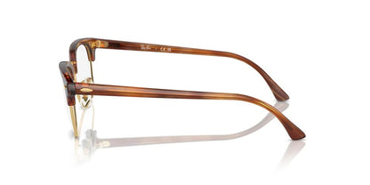 Ray-Ban RX5154 8375 Eyeglasses 53mm Striped Brown / Clear Demo Lens