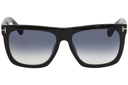 Tom Ford Morgan FT0513 01W 57mm Shiny Black / Blue Gradient Lens TF 513