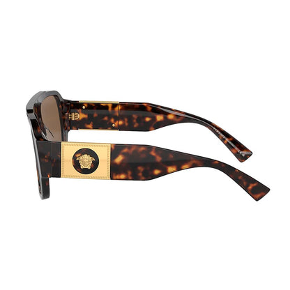 Versace Sunglasses VE4436U 10873 57mm Havana / Dark Brown Lens