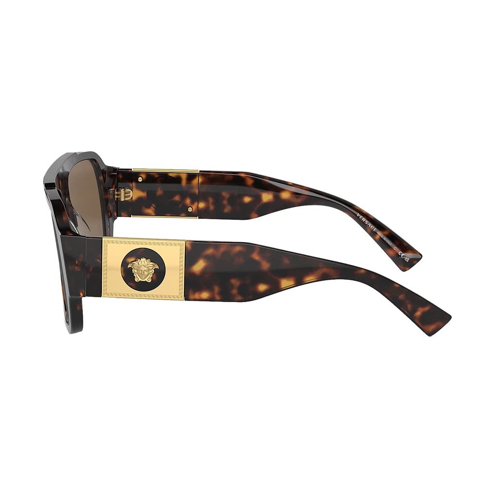 Versace Sunglasses VE4436U 10873 57mm Havana / Dark Brown Lens