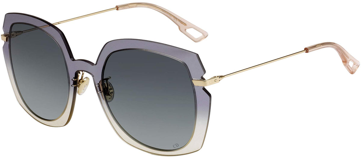 Dior Sunglasses DIORATTITUDE1 YQL 1L 56mm Grey-Beige / Gold W Grey Lens