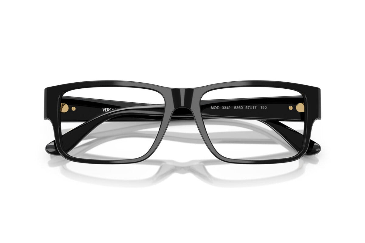 Versace Eyeglasses VE3342 5360 57mm Black / Demo Lens