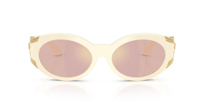 Versace Sunglasses VE4503U 55331T 55mm Milk / Pink Mirror Gold Lens