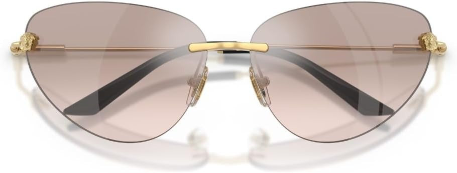 Versace Sunglasses VE2281 10028Z 64mm Gold / Light Brown Silver Mirror Lens