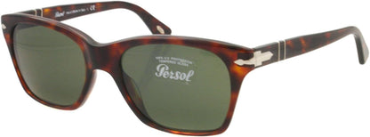 Persol PO 3027/S 24/31 Sunglasses 53mm Havana / Green Lens