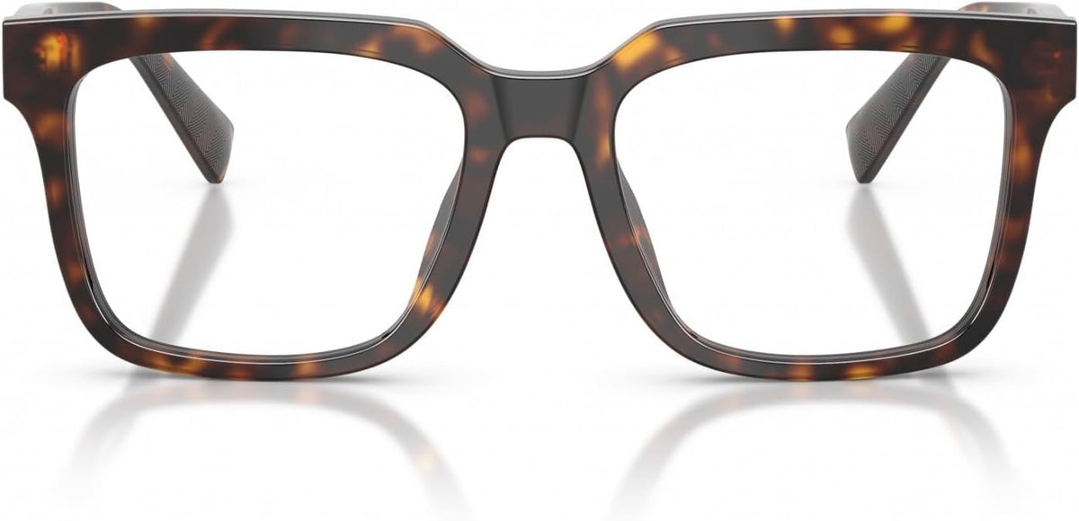 Dolce & Gabbana DG3422 502 Square Eyeglasses 53mm Havana / Clear Demo Lens