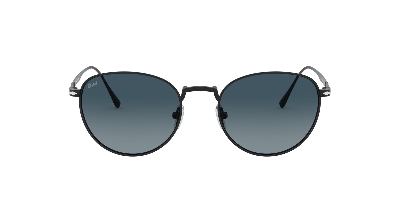 Persol Sunglasses PO5002ST 8004Q8 51mm Matte Black / Azure Gradient Blue Lens