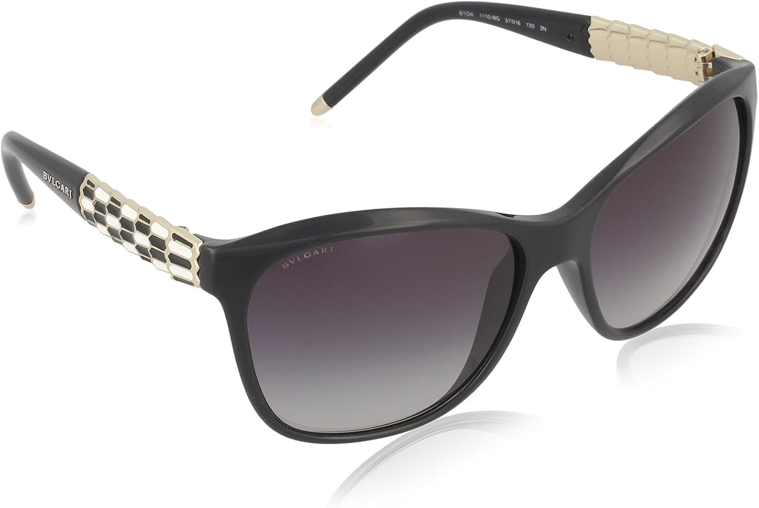 Bvlgari Vintage Sunglasses BV8104 11108G 57mm Black / Grey Gradient Lens