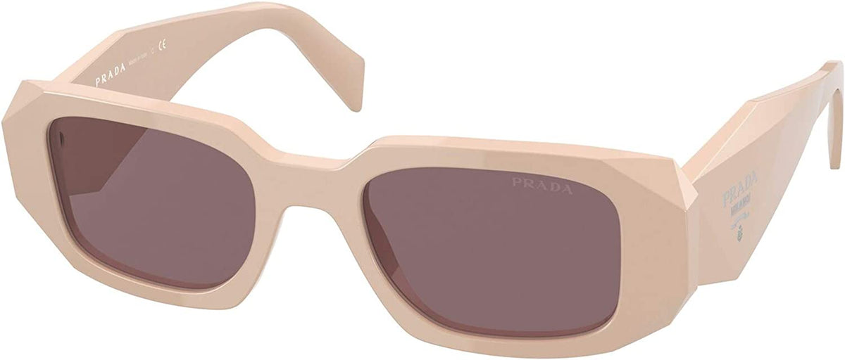 Prada Sunglasses PR17WS VYJ6X1 49mm Powder / Purple Brown Lens
