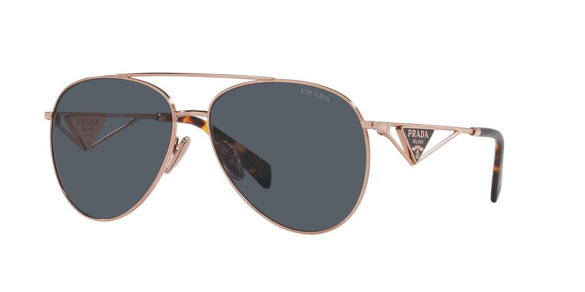 Prada Sunglasses PR73ZS SVF09T 61mm Oro Rosa / Dark Grey Lens