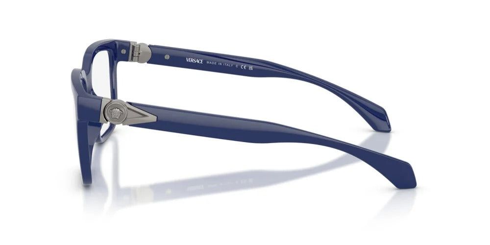 Versace VE3377U 5450 Eyeglasses 55mm Solid Blue / Clear Demo Lens