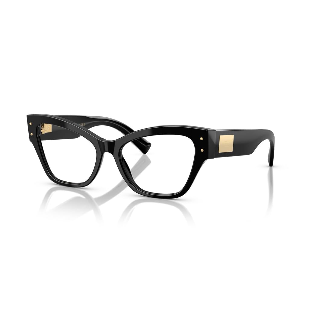 Dolce &amp; Gabbana DG3404 501 Eyeglasses 54mm Black / Clear Demo Lens