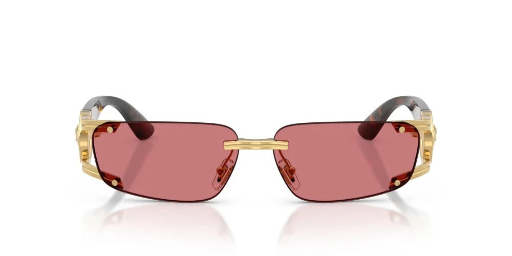 Versace Sunglasses VE2291 100275 59mm Gold Havana / Red Hiper Lens