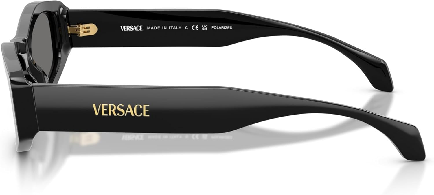 Versace Sunglasses VE4487 GB1/81 54mm Black / Dark Grey Polarized Lens