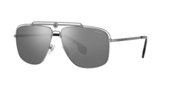 Versace Sunglasses VE2242 1001Z3 61mm Gunmetal / Polarized Dark Grey Mirror Lens