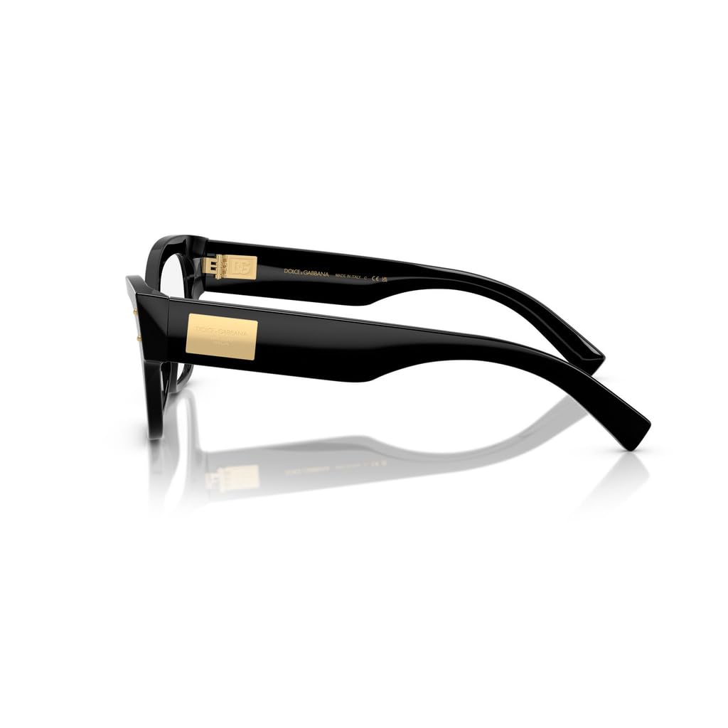Dolce & Gabbana DG3404 501 Eyeglasses 54mm Black / Clear Demo Lens