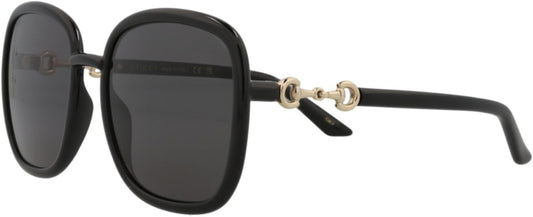 Gucci GG0893S 001 Sunglasses 57mm Black / Dark Grey Lens
