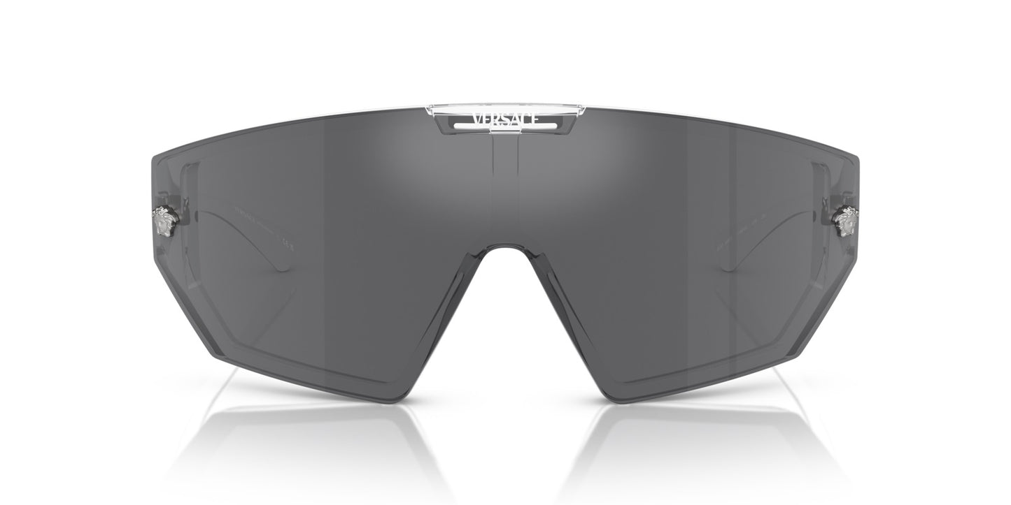 Versace Sunglasses VE4461 1486V Crystal / Grey Mirror Black & Mirror Blue Lens