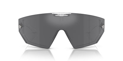 Versace Sunglasses VE4461 1486V Crystal / Grey Mirror Black & Mirror Blue Lens