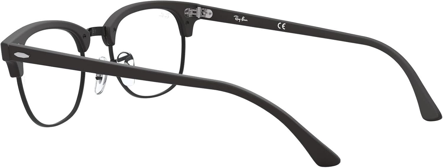 Ray-Ban RX5154 2077 Eyeglasses 49mm Matte Black / Clear Demo Lens