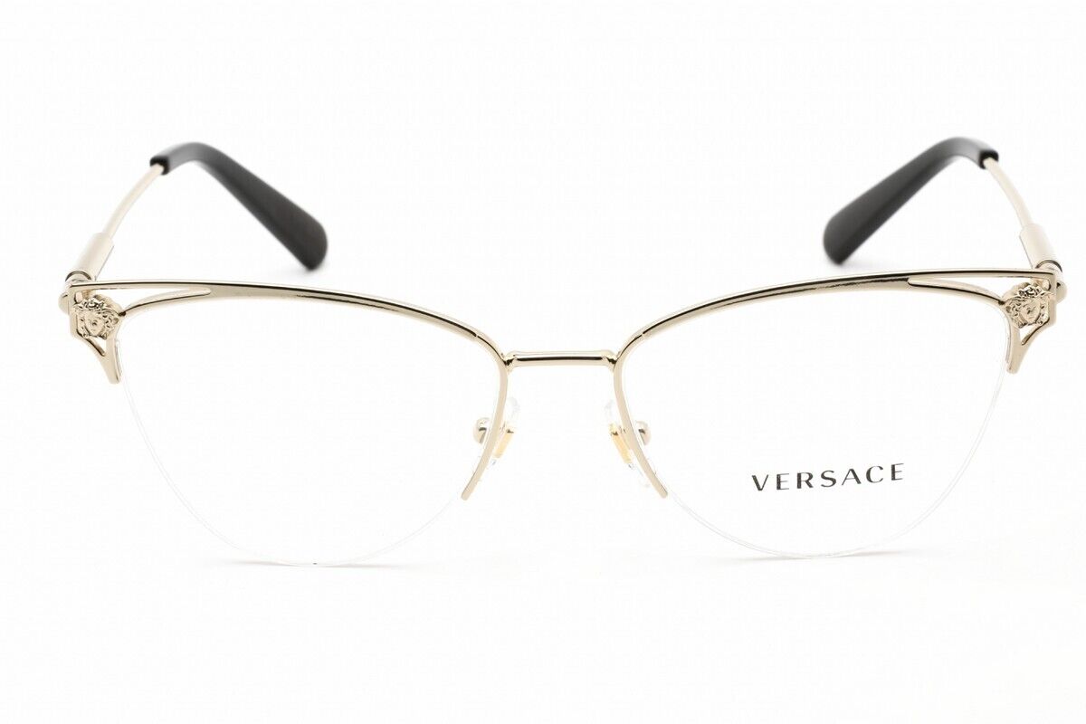 Versace Eyeglasses VE1280 1252 53mm Pale Gold / Demo Lens