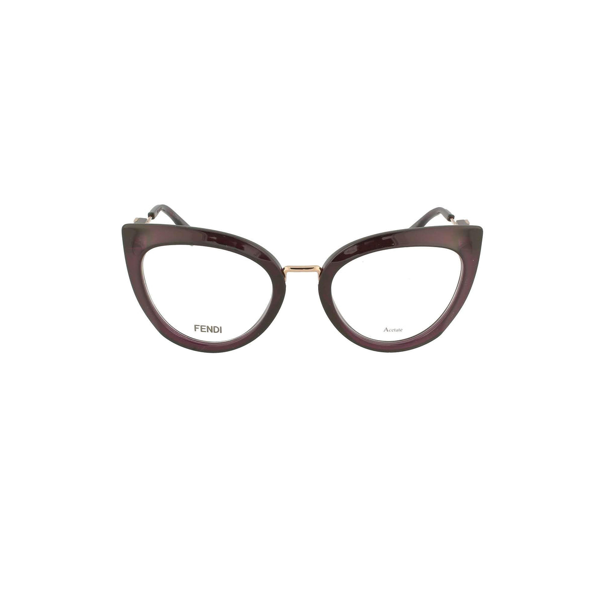 Fendi Eyeglasses FF0334 0T7 51mm Plum / Demo Lens