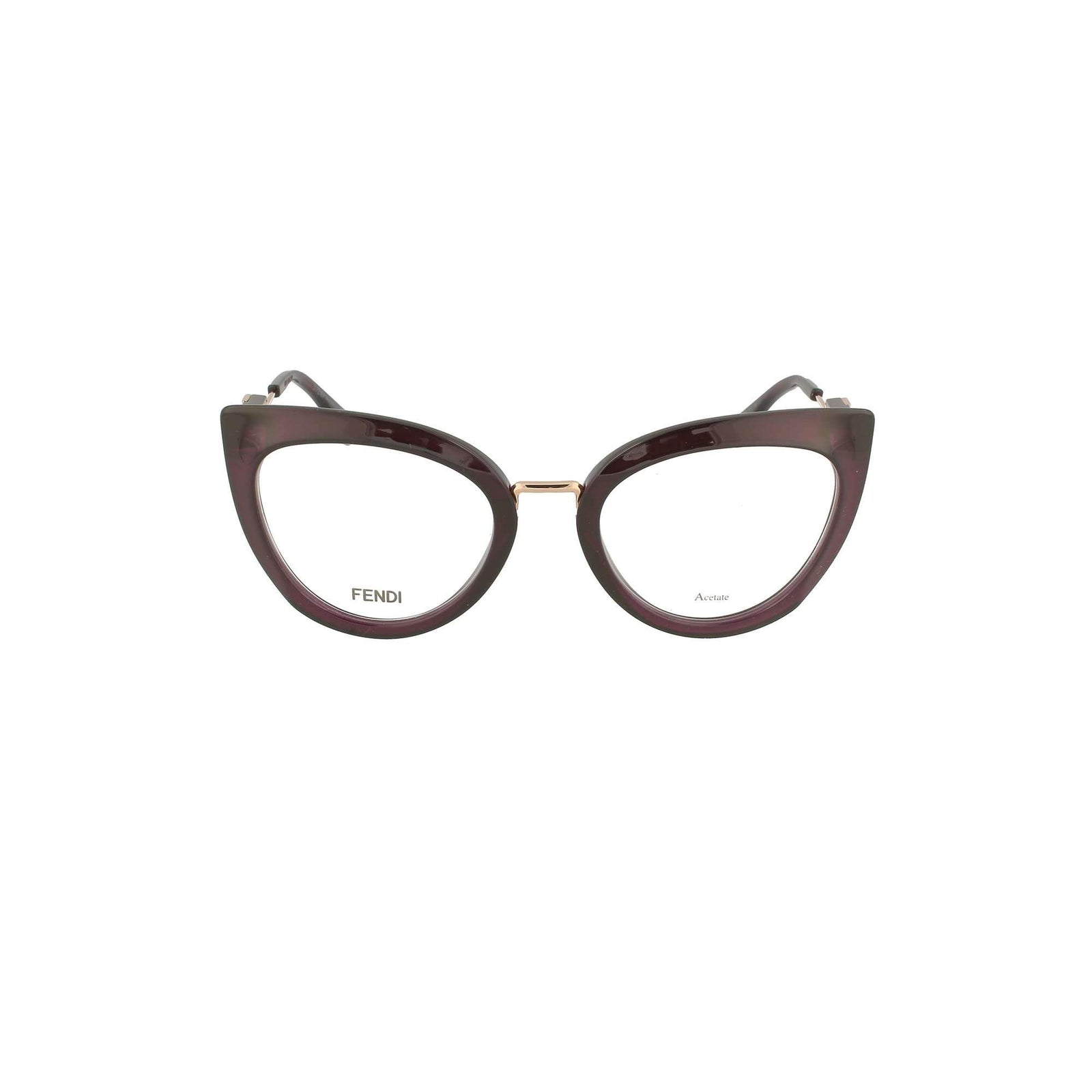 Fendi Eyeglasses FF0334 0T7 51mm Plum / Demo Lens