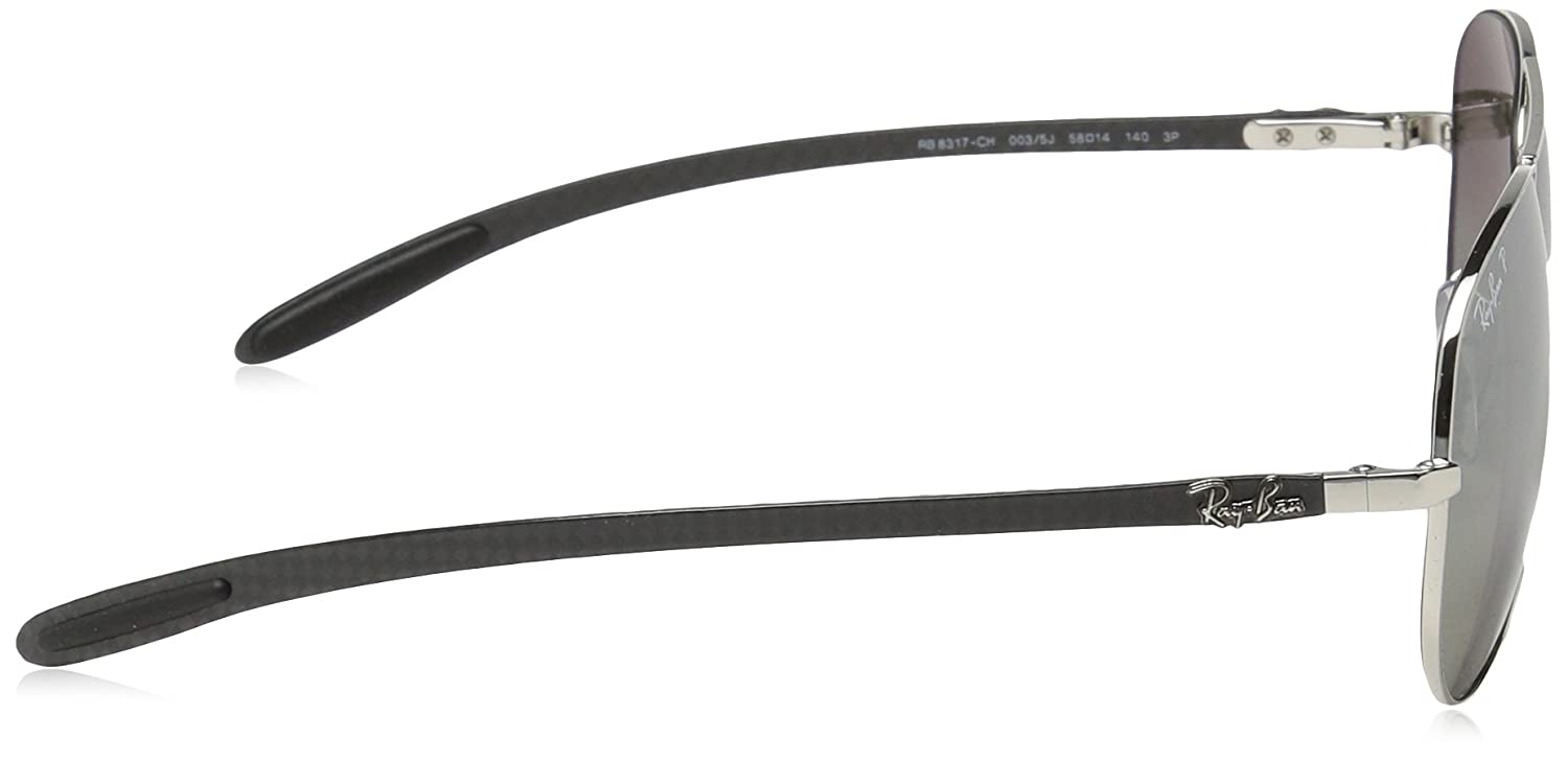 Ray-Ban Chromance RB8317CH 003/5J 58mm Shiny Silver / Silver Mirror Polarized