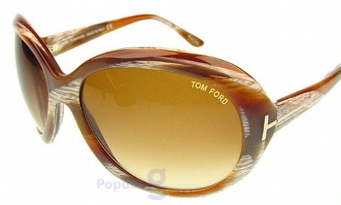 Tom Ford Marissa Sunglasses TF18 Q41 62mm Horn / Brown Gradient Lens (VINTAGE)