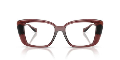 Versace VE3385U 5539 Eyeglasses 53mm Transparent Red / Clear Demo Lens