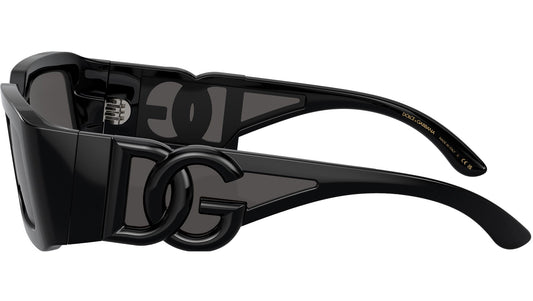 Dolce & Gabbana Sunglasses DG6197 50187 53mm Black / Dark Grey Lens