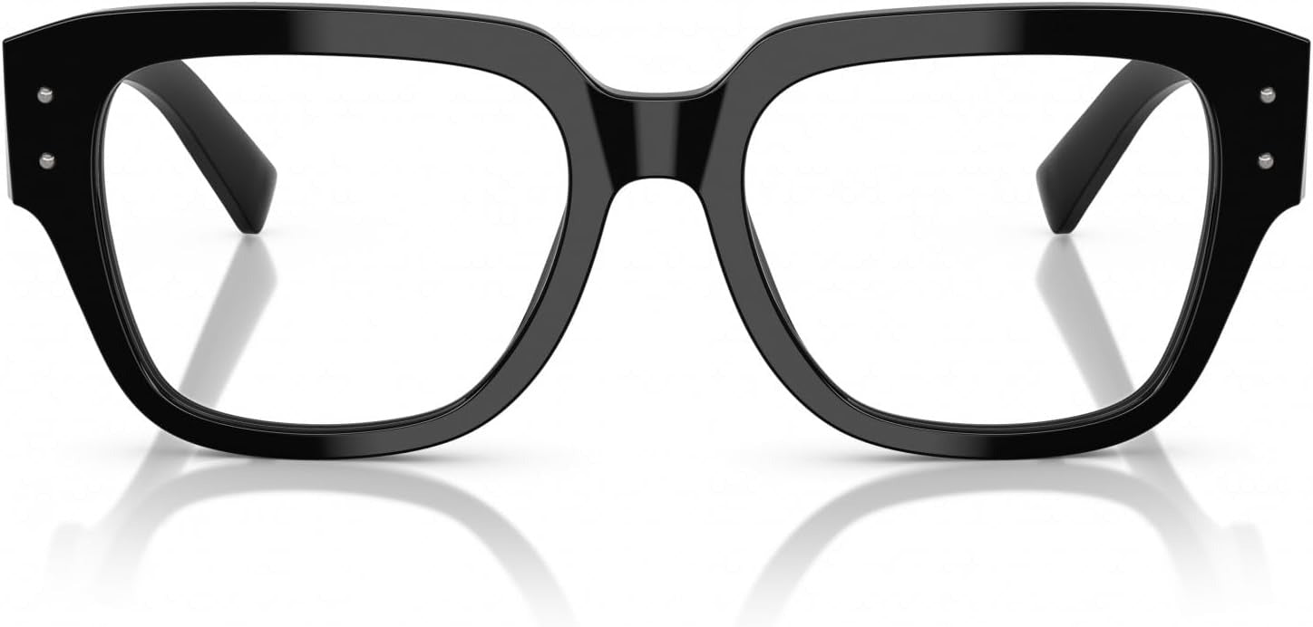 Dolce & Gabbana DG3405 501 Eyeglasses 54mm Black / Clear Demo Lens
