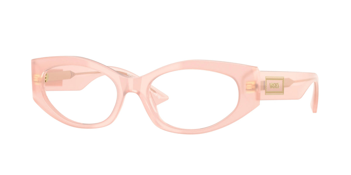 Versace Eyeglasses VE3369F 5392 53mm Pink Opal / Demo Lens