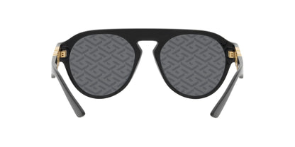 Versace Sunglasses VE4420 GB1F 44mm Black / Dark Grey Monogram Blue Lens