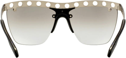 Prada PR53RS TWD1A0 Sunglasses 62mm Brushed Steel / Grey Mirror Silver Lens