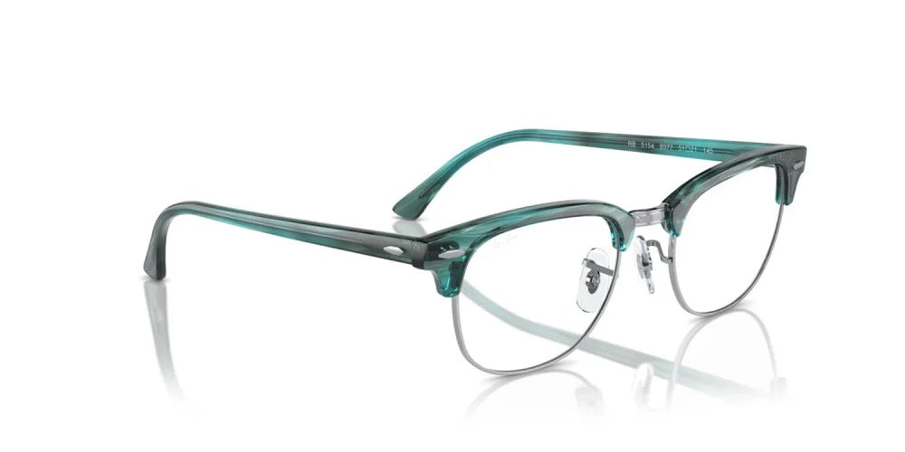 Ray-Ban RX5154 8377 Eyeglasses 51mm Striped Green / Clear Demo Lens