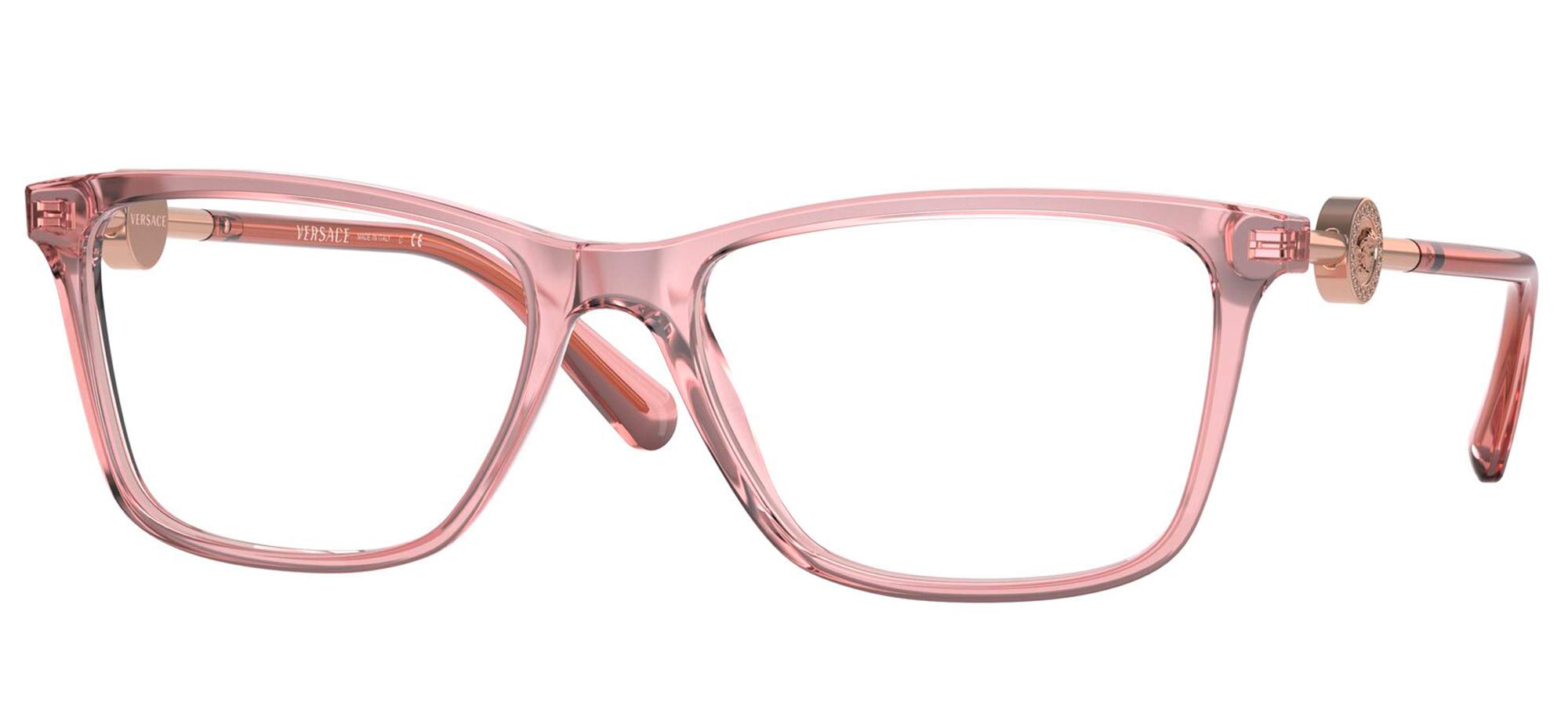 Versace Eyeglasses VE3299B 5322 53mm Transparent Pink / Demo Lens