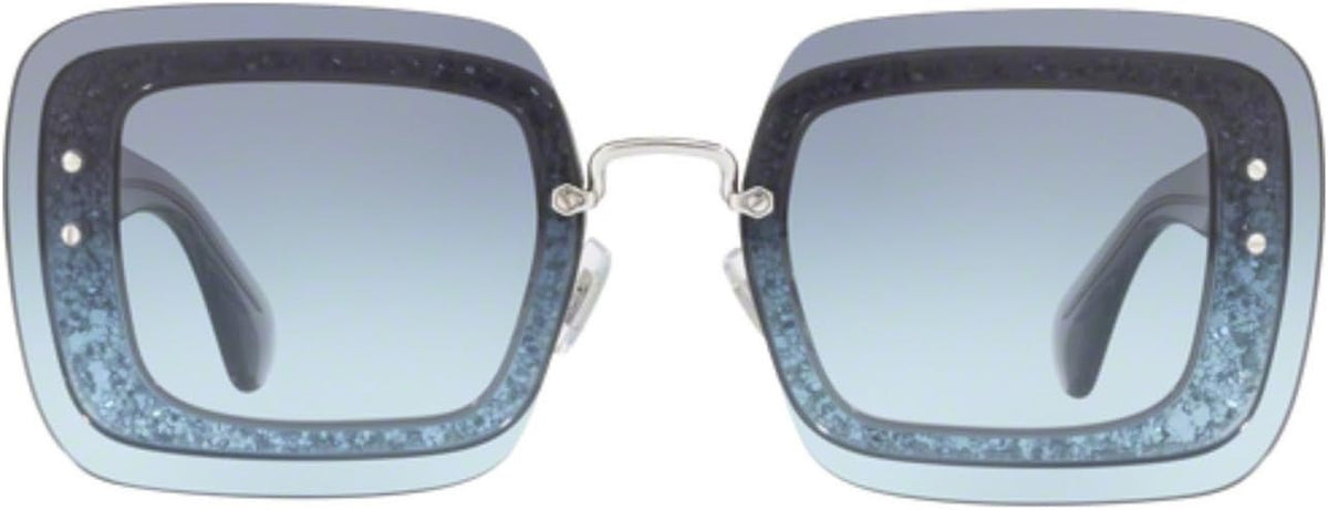 Miu Miu Sunglasses MU01RS UES4R2 67mm Blue Glitter / Grey Gradient Lens