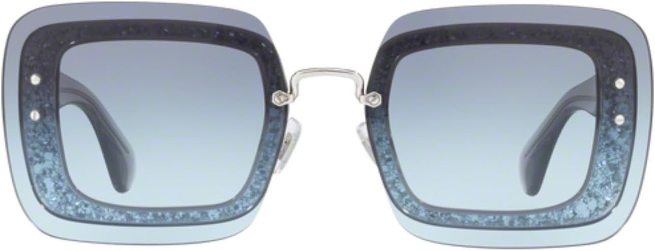Miu Miu Sunglasses MU01RS UES4R2 67mm Blue Glitter / Grey Gradient Lens