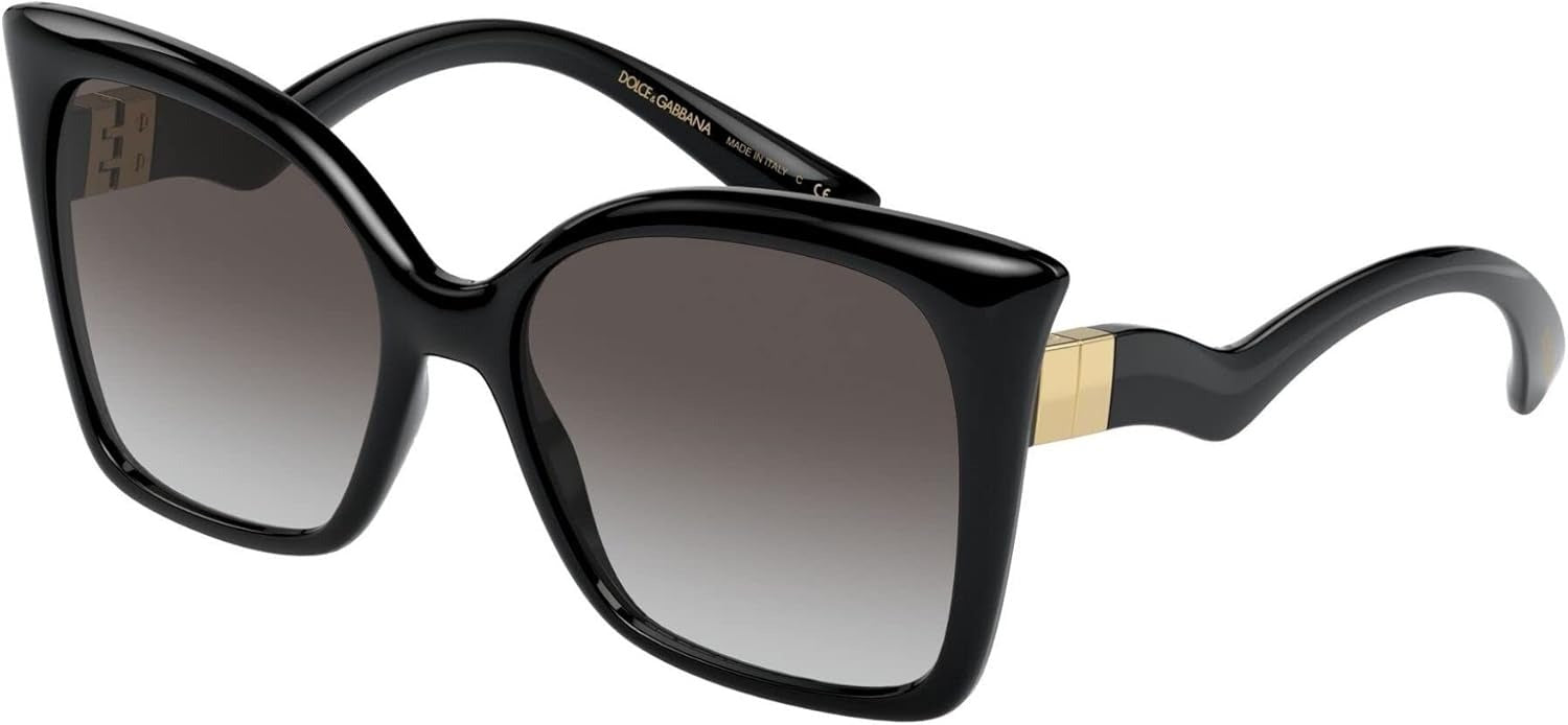 Dolce & Gabbana Sunglasses DG6168 5018G 56mm Black / Grey Gradient Black Lens